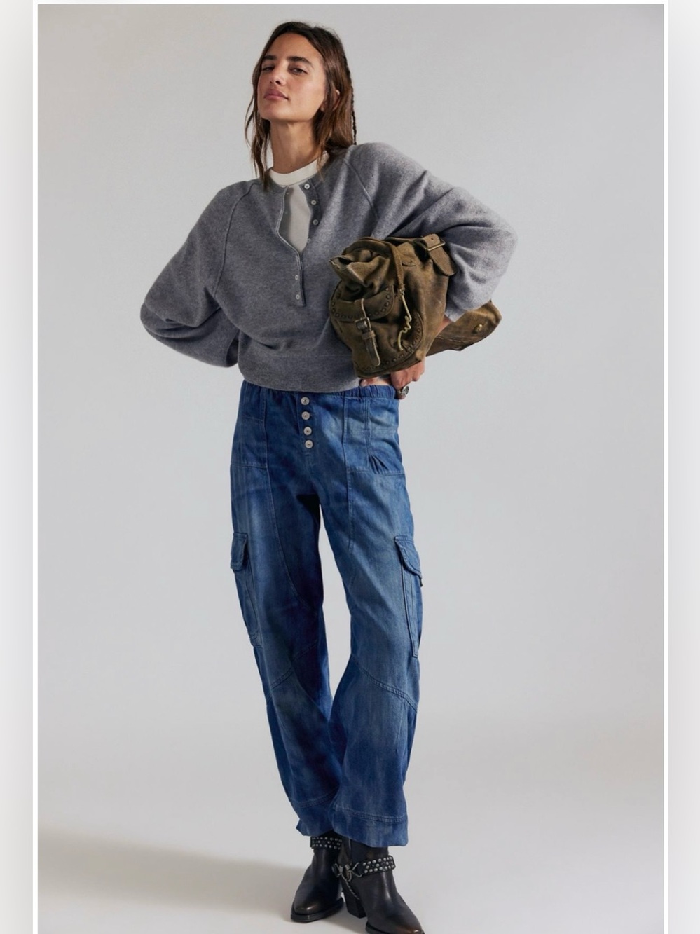 We The Free Wallflower Pull-On Jeans in colour Summer Nights